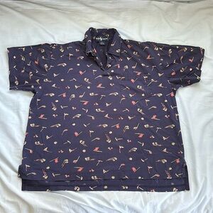 Rare Ralph Lauren golf pattern polo